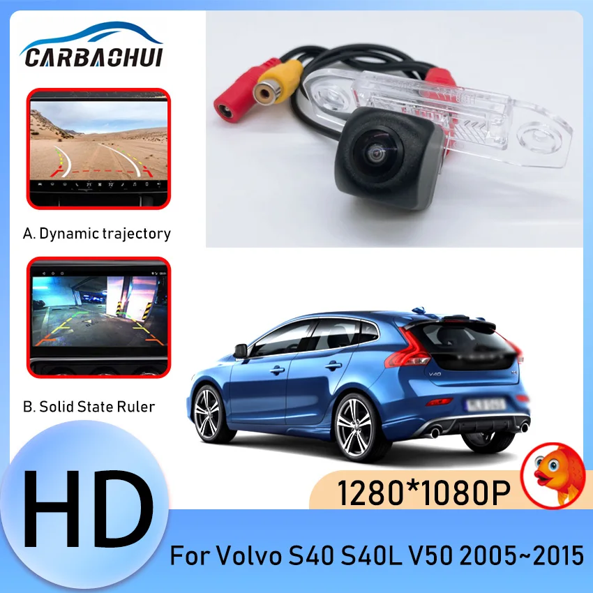 170 ° HD 1080P Камера Заднего Вида Автомобиля Заднего Вида Ночного Видения Для Volvo S40 S40L V50 2005 ~ 2011 2012 2013 2014 2015