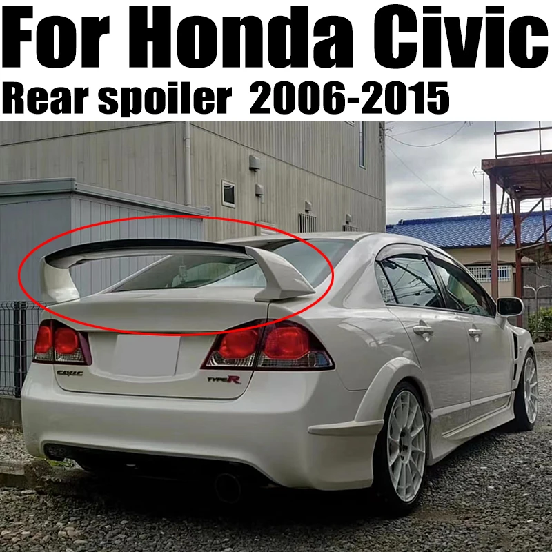 2006-2015 Для Honda Civic Спойлер FD2 Спойлер Высокое Качество ABS Материал Заднего Крыла Автомобиля Цвет Грунтовки Задний Спойлер Для Honda Civic