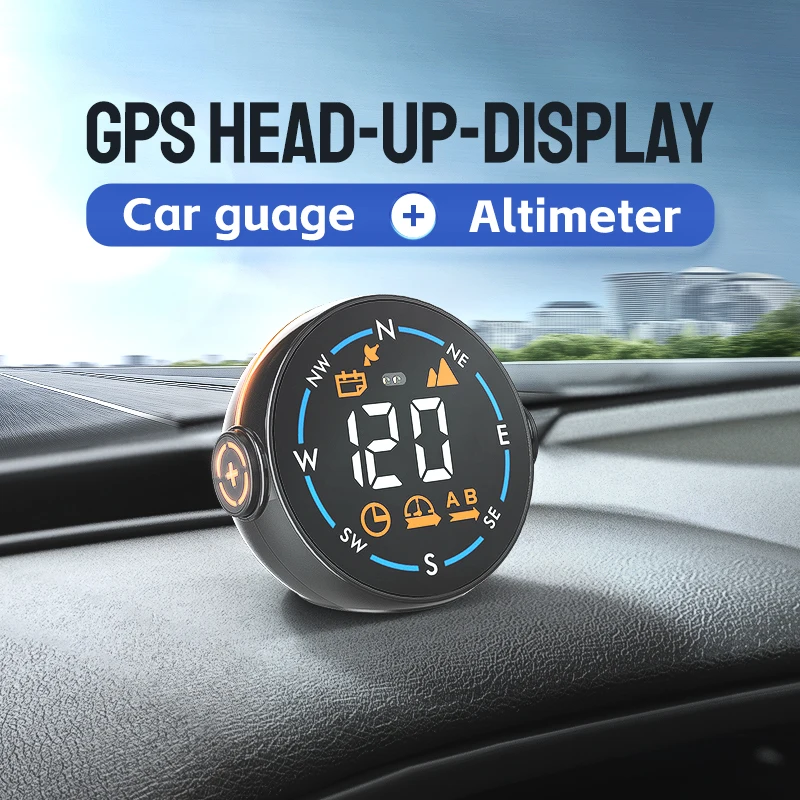 2023 Новый Интеллектуальный GPS HUD Датчик Скорости, Часы С Распознаванием Жестов, Высота, Окружающий Свет, Головной Дисплей для Всех Автомобилей