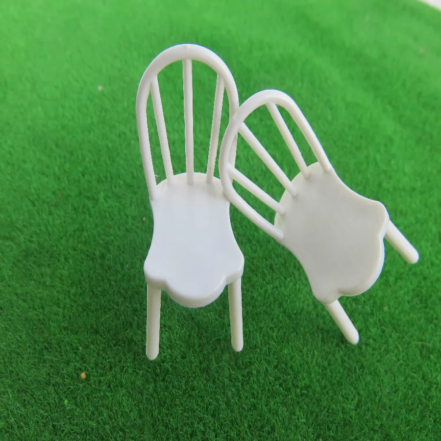20шт Пластиковая миниатюрная модель стула в масштабе 1/25, материалы для самостоятельного строительства, мебель для помещений