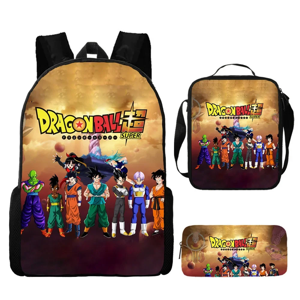 3ШТ Dragon Ball Z Популярные рюкзаки Goku Vegeta Super для подростков, сумка Violetta для детей, подарки для девочек и мальчиков, школьные сумки для книг