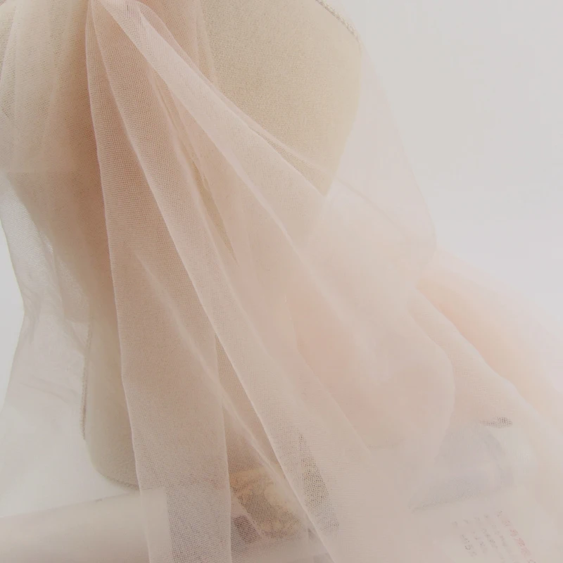 5 Ярдов Мягкой прозрачной тюлевой кружевной ткани Креветочно-розовый нейлон Для свадебного платья Свадебная фата Вечернее платье Платье для вечеринки по случаю дня рождения