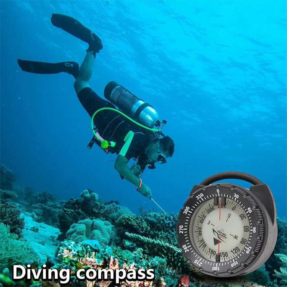 50-метровый компас для дайвинга на открытом воздухе Профессиональный Водонепроницаемый навигатор Цифровые светящиеся сбалансированные часы для плавания под водой
