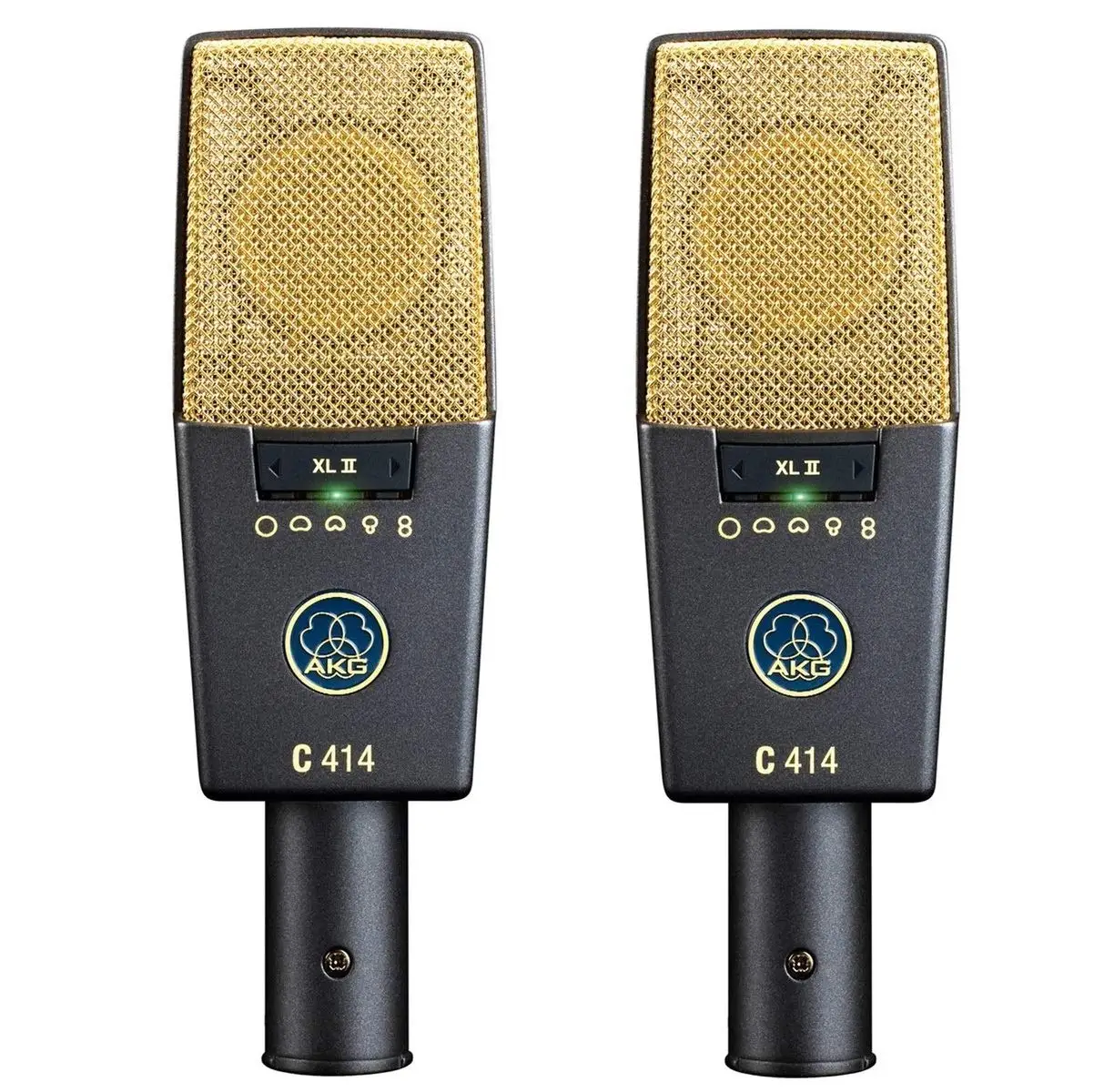A KGPRO Audio C414 XLII Стереофонический вокальный конденсаторный микрофон, мультишаблон, подходящая пара
