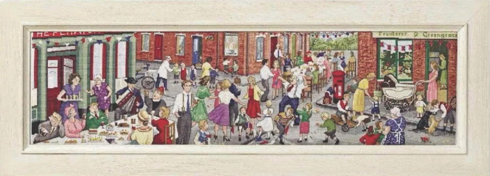 Amishop Высококачественный Прекрасный Хит продаж Набор для вышивания крестиком Уличная вечеринка Ужин Собрание