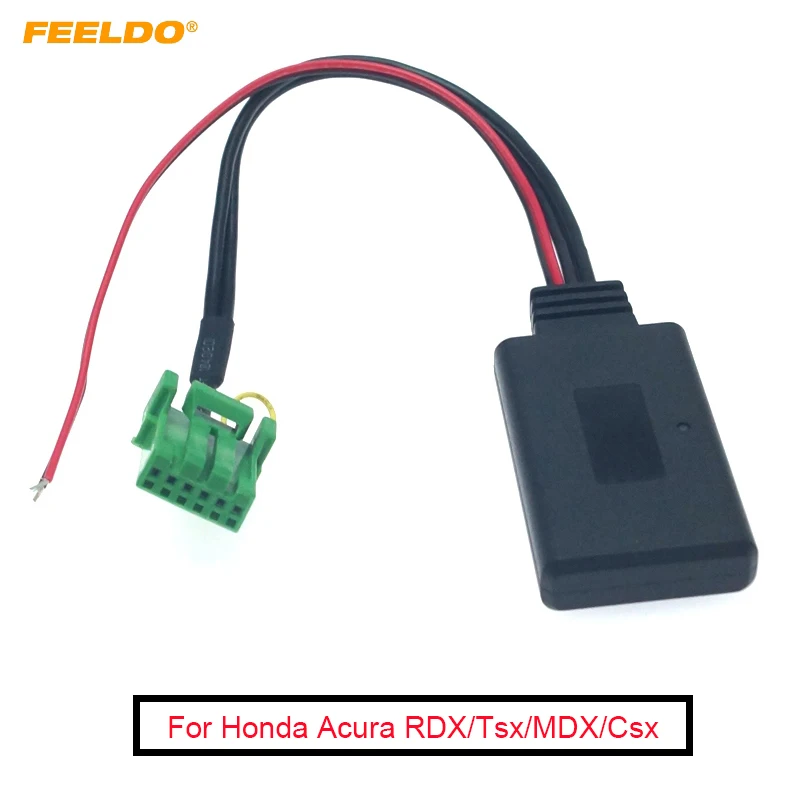FEELDO 5шт Автомобильный Беспроводной Модуль HIFI Bluetooth 6Pin AUX Кабель-Адаптер Для Honda Acura RDX Tsx MDX Csx