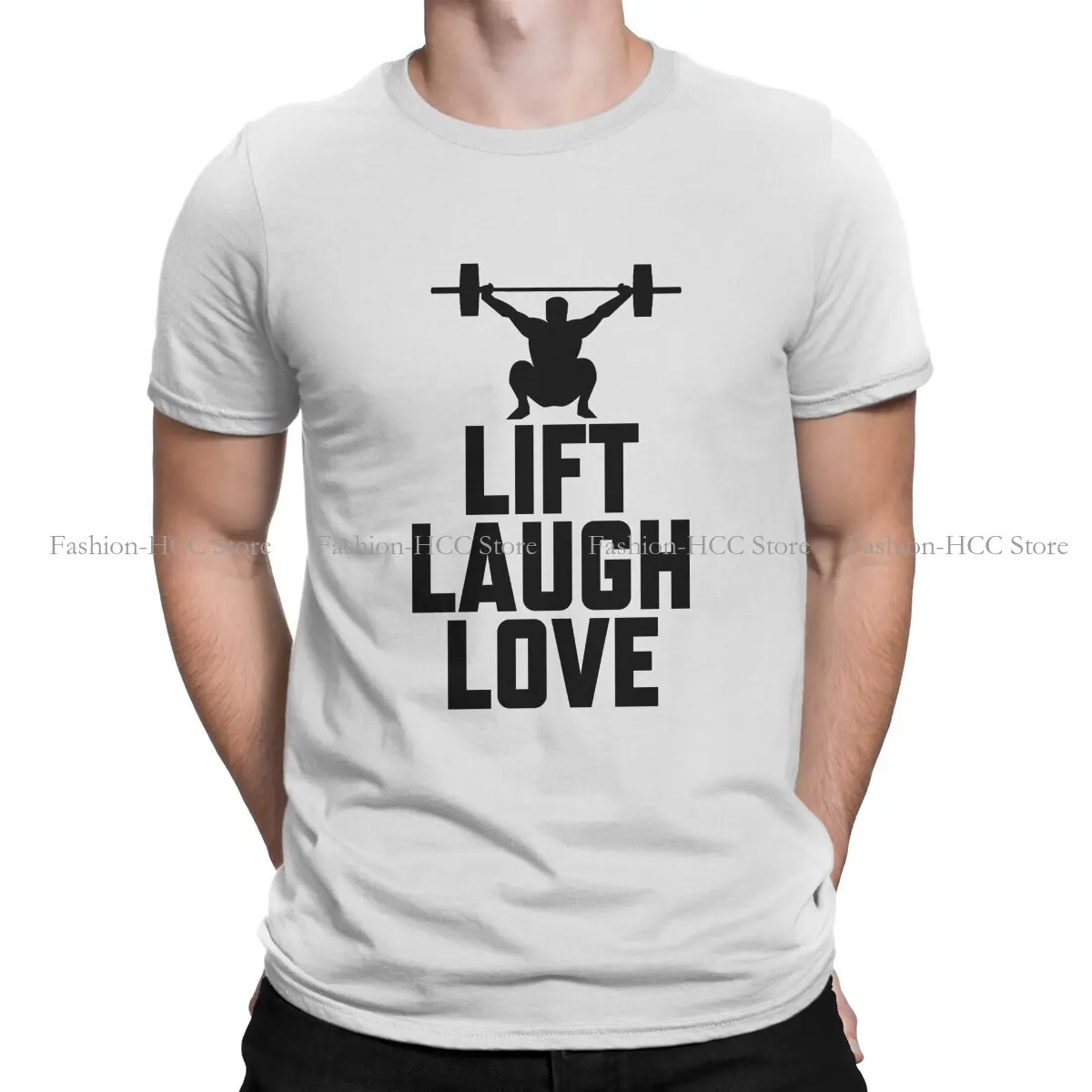 Lift Laugh Love - Новейшие Футболки Для Тяжелой Атлетики Из Полиэстера, Для Бодибилдинга, Для Накачки Тренажерного Зала, Мужские Топы, Футболка С Круглым вырезом
