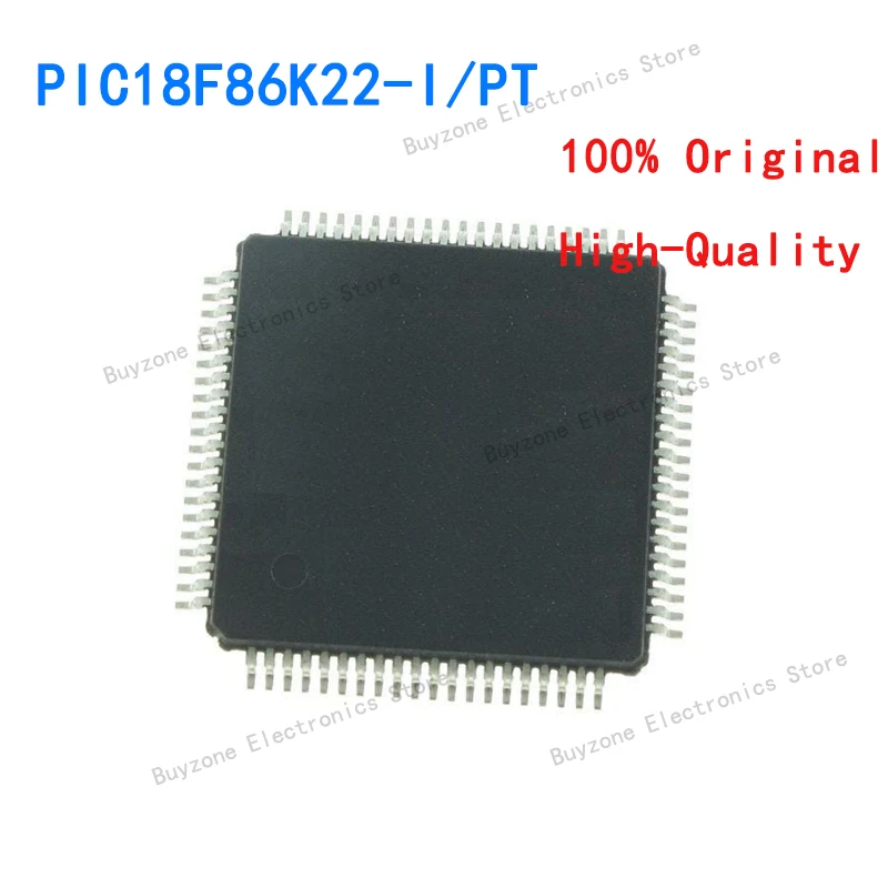 PIC18F86K22-I/PT TQFP-80 8-битный микроконтроллер -MCU 64 КБ Флэш-памяти 4 КБ ОПЕРАТИВНОЙ памяти Новый Оригинал