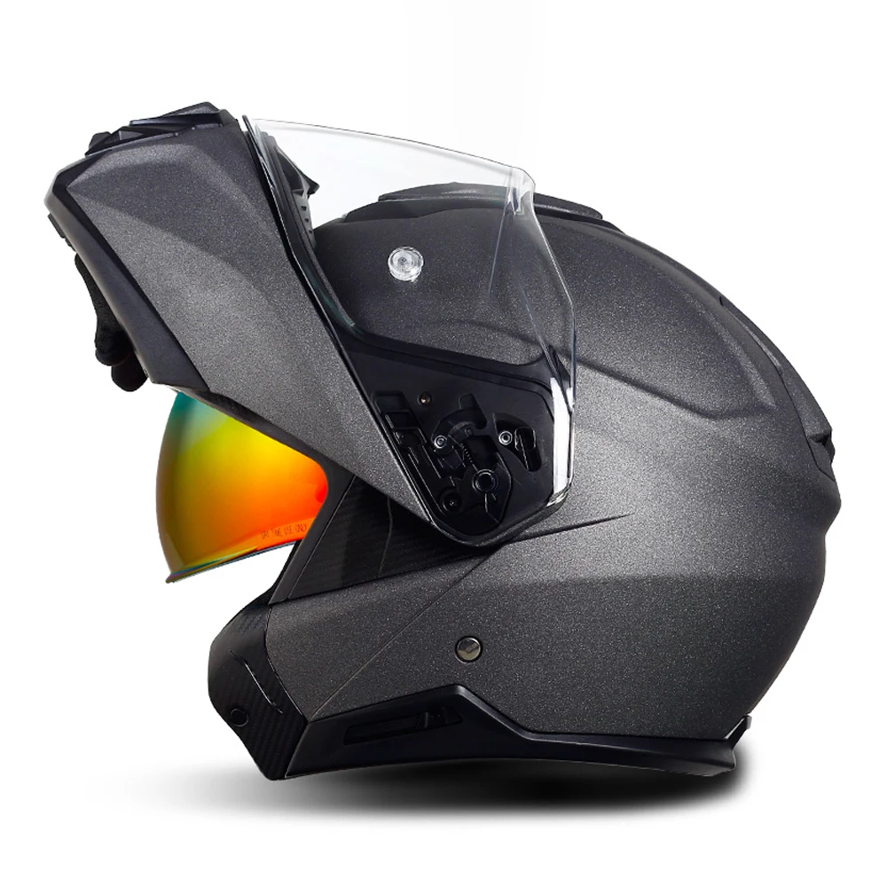 S-3XL Матовый Асфальтовый Дышащий Мотоциклетный Шлем Износостойкое Снаряжение Для Мотокросса Откидная Байкерская Каска Защита Головы От Падения