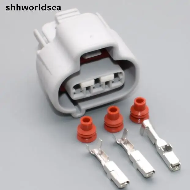 shhworldsea 2/5/30/100 комплектов 3pin женский корпус водонепроницаемый штекер автоматический жгут проводов кабельный разъем DS-BN-3F-GR