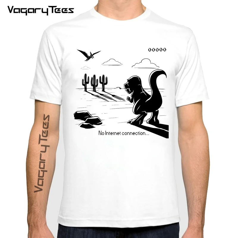 Vagarytees 2022 мужская футболка мужская летняя Забавная Интернет-сломанная футболка с динозавром футболка мужская футболка с принтом динозавра
