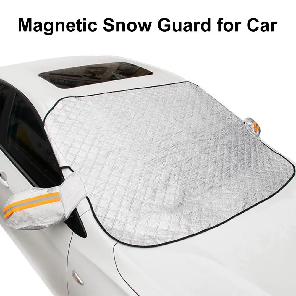Автомобильный Снежный покров с магнитами Универсальный Автомобильный Снежный покров на Лобовом стекле с магнитами, Устойчивый к Солнцу, Защита от замерзания зимой для автомобиля