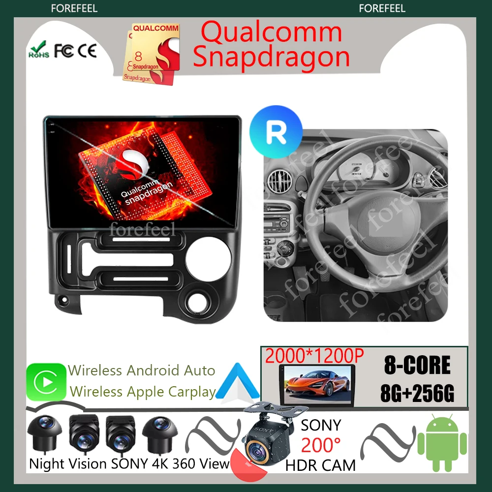 Видеоплеер Qualcomm DVD Android Для Hyundai Santro 2006-2015 Автомобильный Радиоприемник Мультимедийный Сенсорный Bluetooth Навигация GPS QLED WIFI