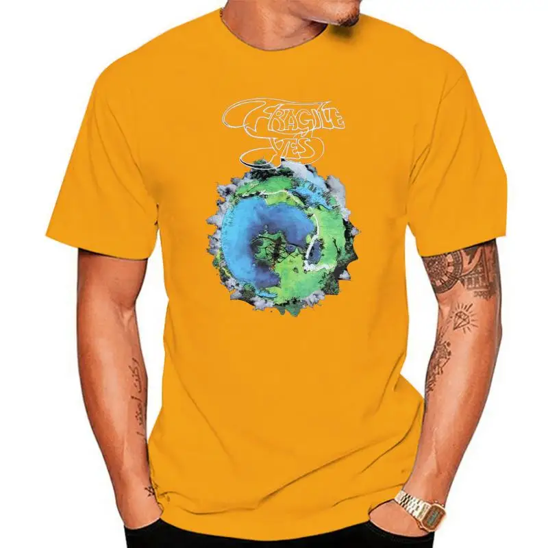 Да - футболка Fragile с Джоном Андерсоном, Андерсоном Бруфордом Уэйкманом, футболка Progressive Rock на заказ с трафаретным принтом