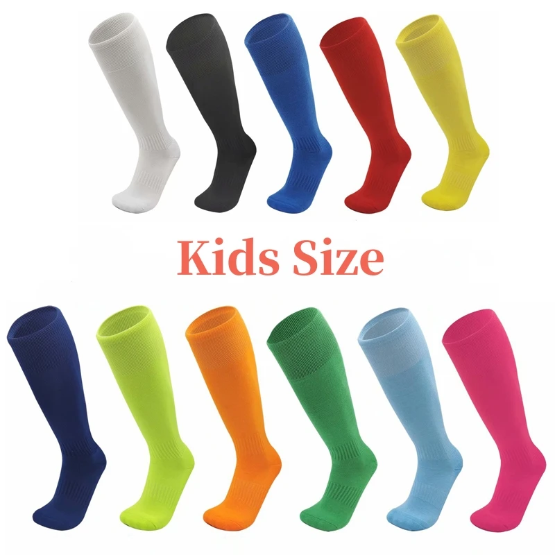 Дети, Детские длинные футбольные носки, Чулки выше колена, Дышащие Виды спорта на открытом воздухе, Волейбол, Бейсбол, Носки для мальчиков и девочек