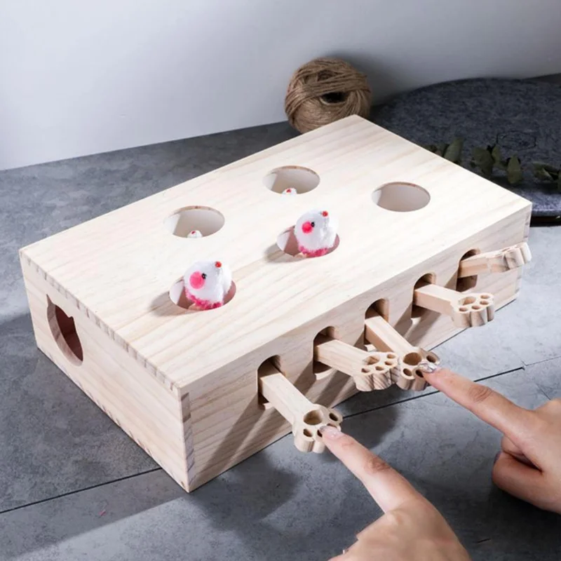 Забавная деревянная игрушка-головоломка 