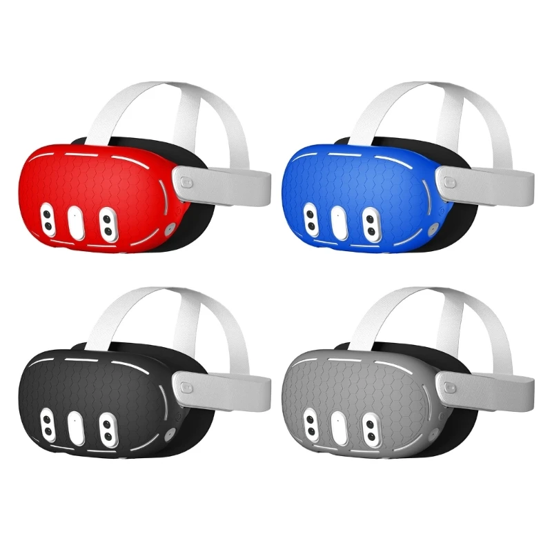 Защитная крышка 587D для гарнитуры Quest3 Силиконовый чехол для шлема Предотвращает появление царапин и ударов