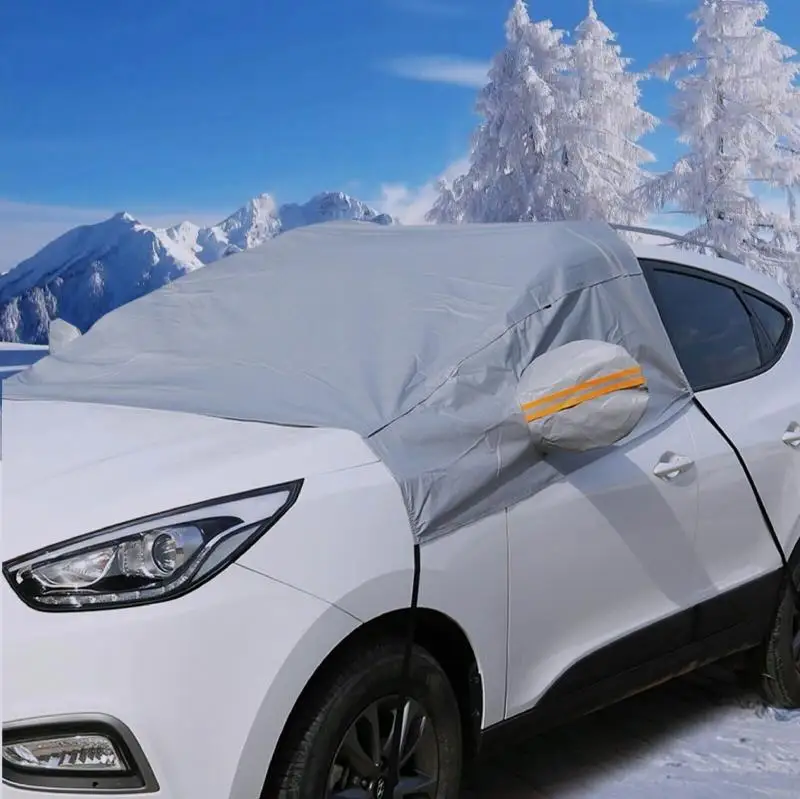 Зимнее покрытие лобового стекла автомобиля от мороза, защита от снега, защита бокового зеркала заднего вида - универсальный 1шт