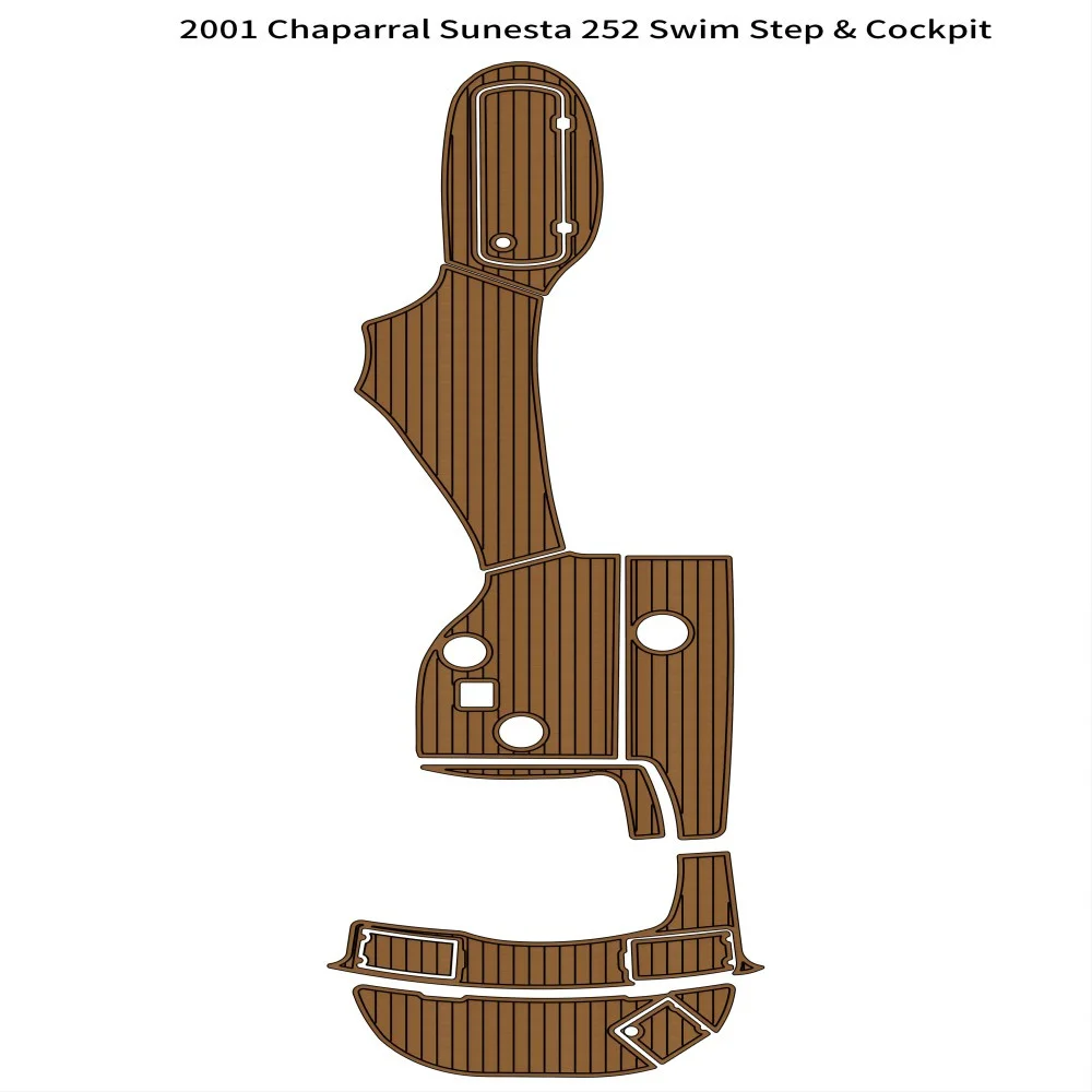 Качественный 2001 Chaparral Sunesta 252 Платформа для плавания, лодка-кокпит из вспененного тика EVA, коврик для пола из тикового дерева