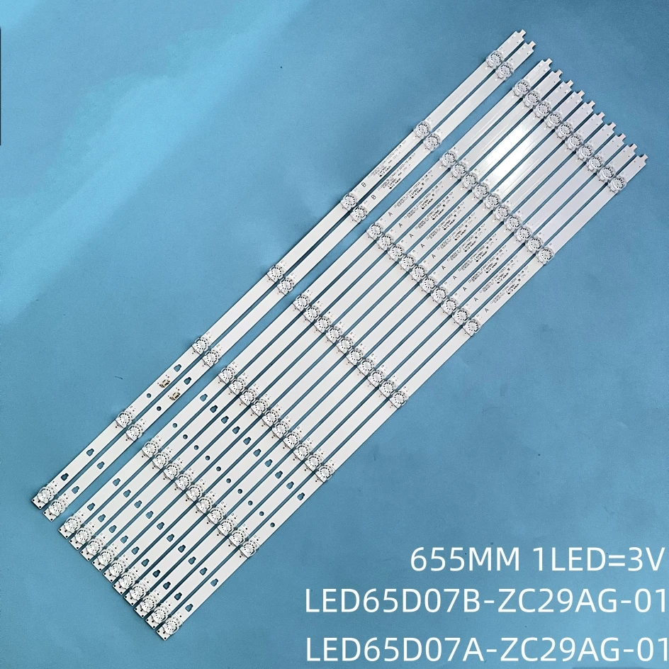 Комплект светодиодной ленты подсветки для Haier LE65U6500U LED65D07A LED65D07B-ZC29AG-01 JVC LT-65MAW595AP WR65UX4019 LT-65MCS780 LT-65MAW595