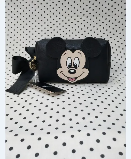 Косметичка Disney с Микки Маусом и Минни, мультяшная женская сумка-тоут, женская сумка, модная сумка для рук