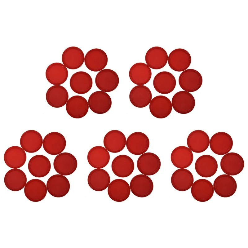 Красный набор для аэрохоккея (40 шт. шайбы для аэрохоккея диаметром 63 мм)