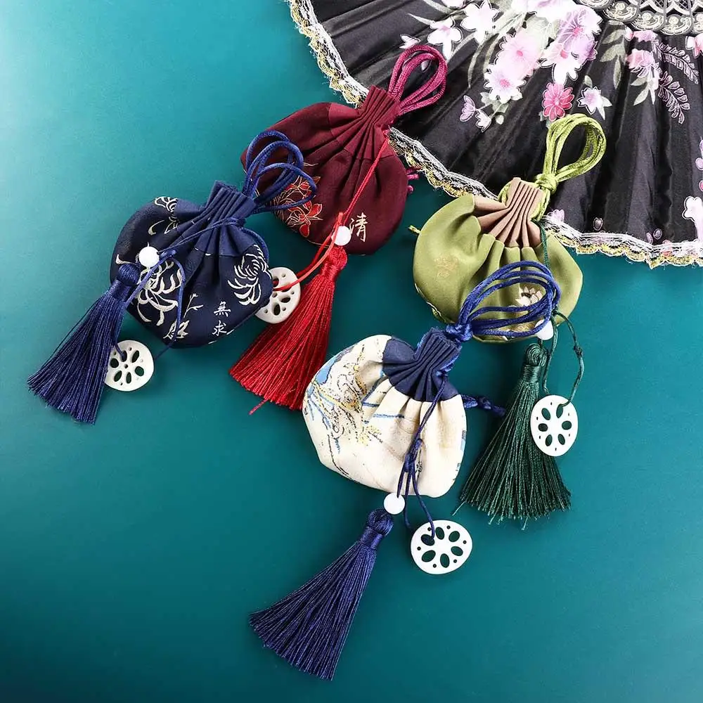 Кусочки, Подвеска, шнурок, карман, сумка для благословения, сумка в китайском стиле, Сумка для хранения ювелирных изделий, ручной саше, карман из ткани Хан