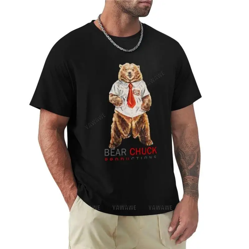 Медведь Чак (Bear Chuck Productions) Футболка, футболки, тройники, черные футболки, мужские футболки с графическим рисунком