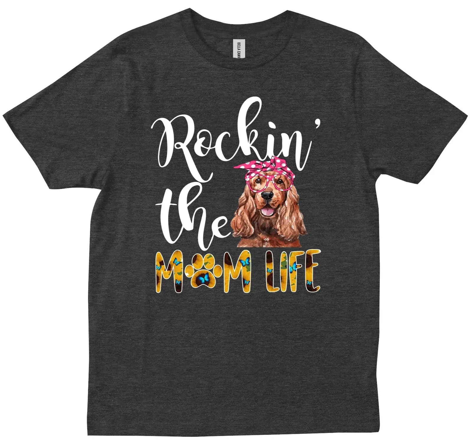 Милая футболка с изображением сассекс-спаниеля Rockin The Mom Life, подарок маме на День матери