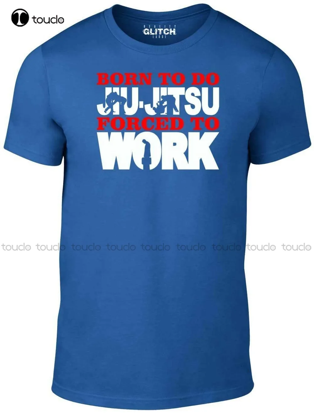 Мужская футболка Born To Do Jiu-Jitsu Forced To Work - подарок, забавная шутка о дзюдо, новая модная брендовая одежда, футболка с круглым вырезом