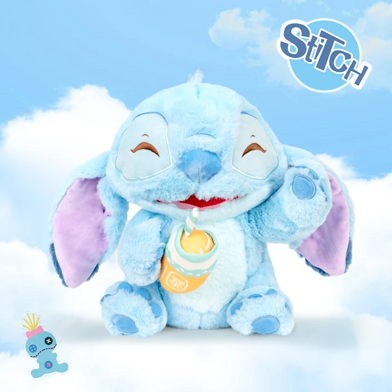 Мягкие игрушки Disney Stitch Angel, мультяшные и милые плюшевые куклы Lilo & Stitch, подушка в подарок на День рождения для детей или подруги