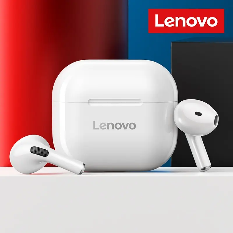 Наушники Lenovo LP40 TWS, беспроводные наушники Bluetooth 5.0, басовое сенсорное управление, Стерео шумоподавление, длительный режим ожидания 230 мАч