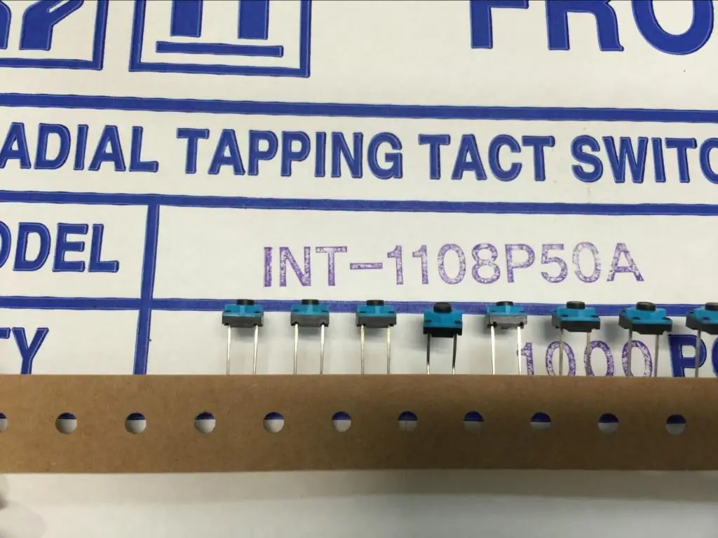 Невинный сенсорный выключатель из Южной Кореи 7*7*5 INT-1108P50A импортировал оригинальный точечный прямой штекер