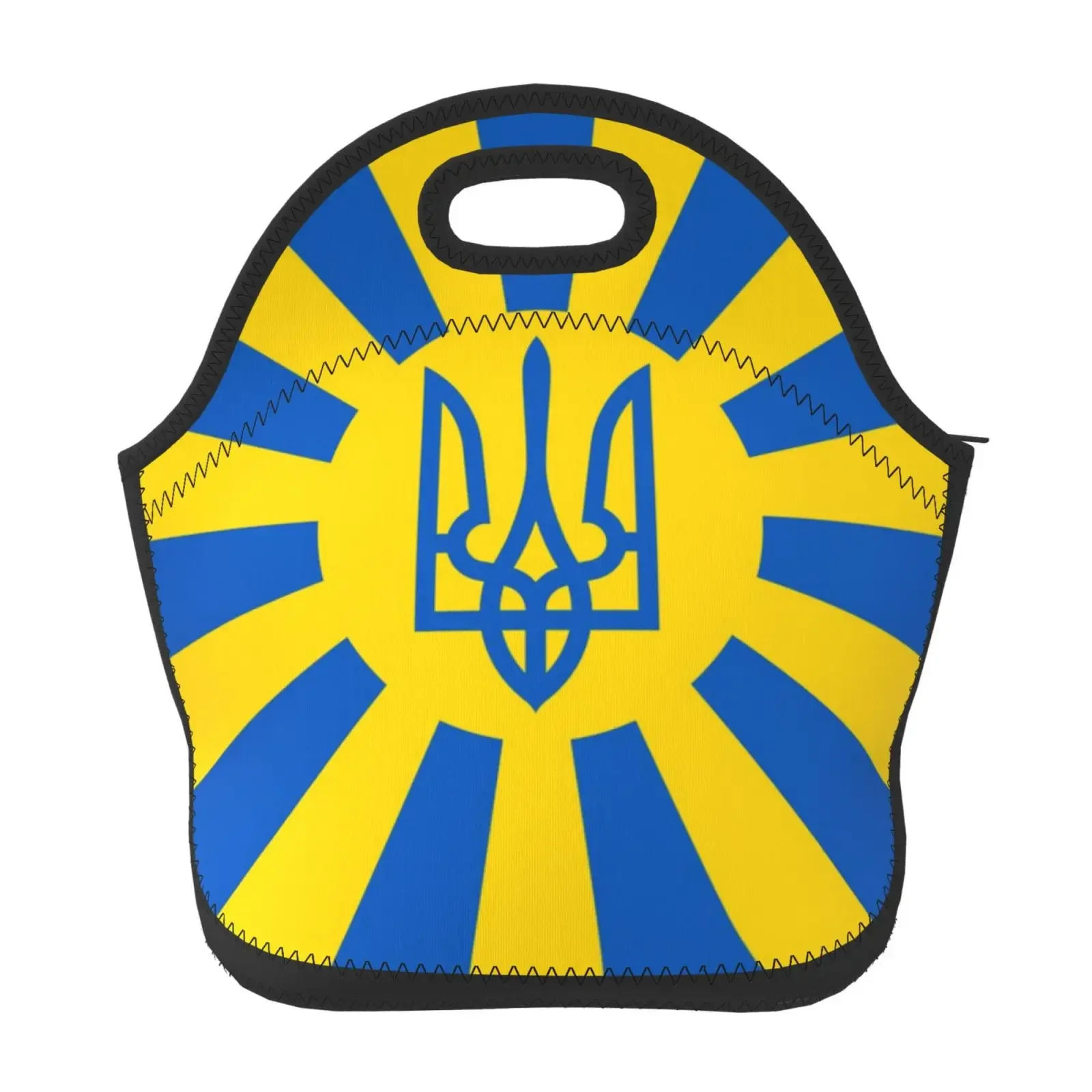 Неопреновая сумка для ланча с флагом Украины / Ланч-бокс / Сумка для ланча / Сумки для пикника, изолированный холодильник, органайзер для путешествий, школа, работа, офис