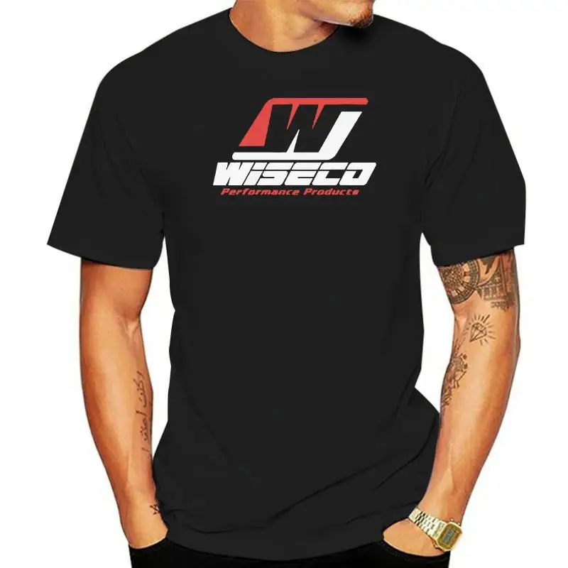 Новая мужская черная футболка с логотипом WISECO PERFORMANCE PISTON S - 3XL
