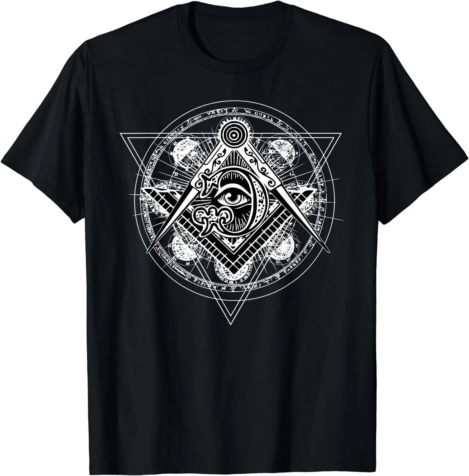 Новая Ограниченная футболка Occult Moon Phases Tarots Black Magic Masonictee S-3Xl