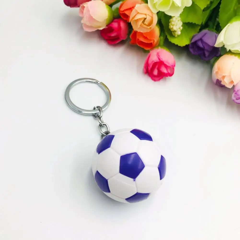Новое футбольное кольцо для ключей, Износостойкая футбольная цепочка для ключей, многоцелевой брелок для мини-футбола, спортивное украшение, декоративное украшение