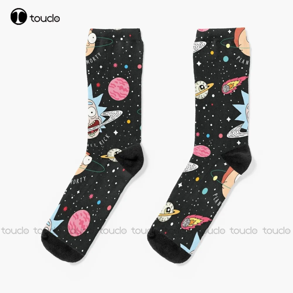 Новые носки Rick Planets для мальчиков, Персонализированные Носки для взрослых унисекс на заказ, популярные Подарки