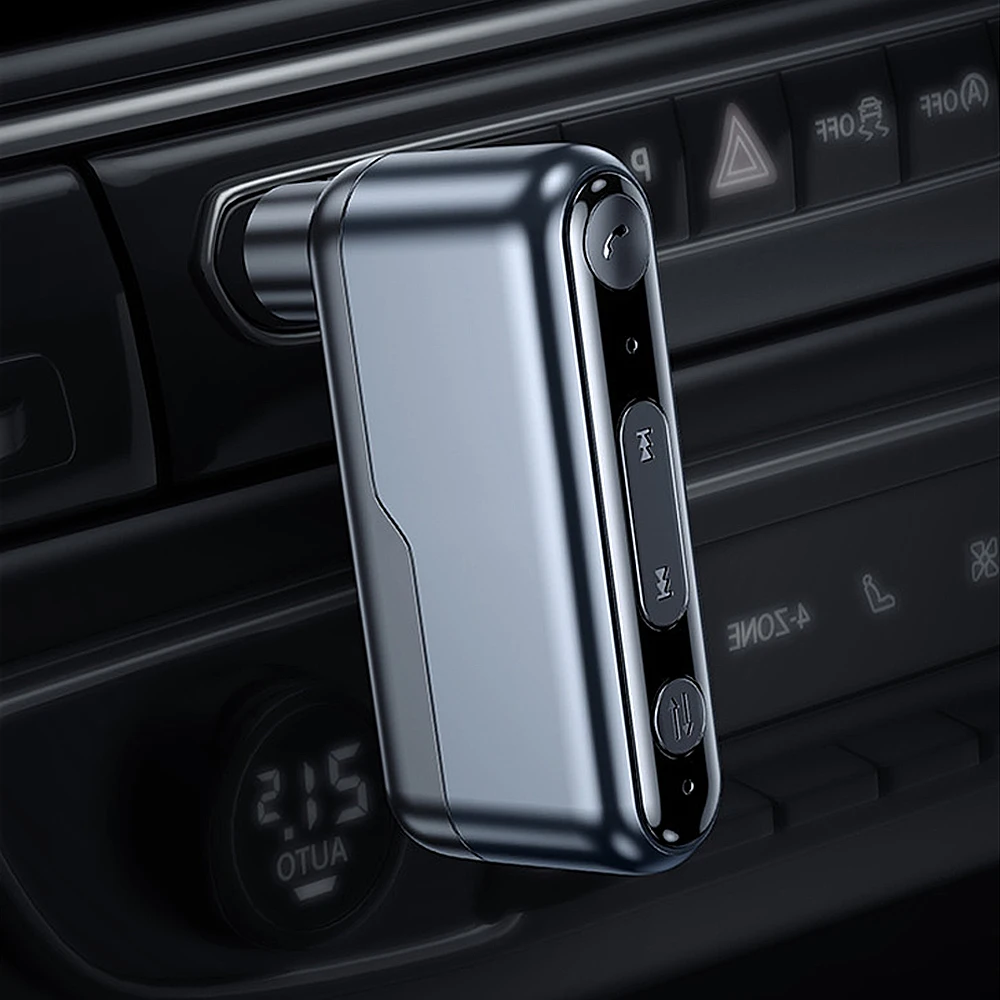 Новый Автомобильный AUX-Адаптер Bluetooth 5.3 Беспроводной Аудиоприемник Музыка/Громкая связь 3,5 мм AUX-Адаптер для Автомобиля/Домашней Стереосистемы/Наушников