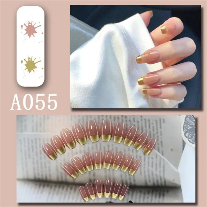 Носимый мгновенный маникюр, долговечный Модный дизайн, задающий тренд, съемные недорогие наклейки для ногтей, маникюр