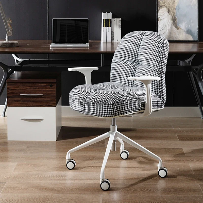 Офисный кресельный подъемник Nordic, современный дом, компьютерное кресло небольшого размера, Офисная мебель, кабинет, Вращающееся кресло, студенческий стул со спинкой