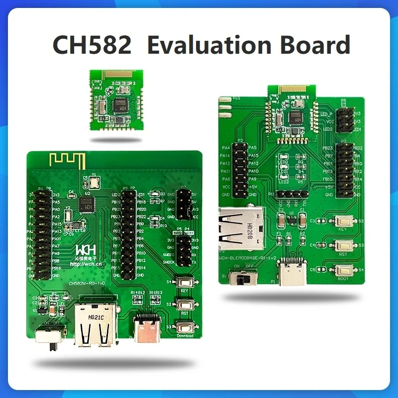 Оценочная плата Bluetooth CH582 BLE 5.3 микроконтроллер RISC-V, системная плата разработки CH582M-EVT