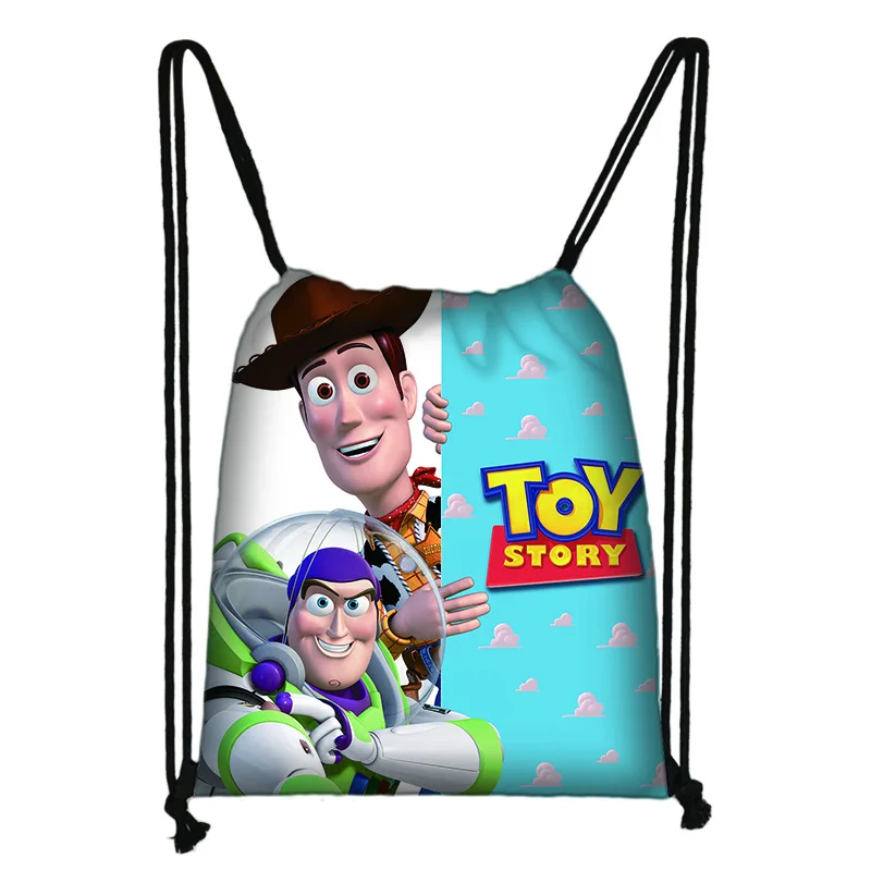 Повседневная сумка Disney Toy Story Woody Buzz Lightyear, рюкзак для мальчиков и девочек, сумки на шнурке, сумка для хранения, пляжные сумки для покупок.