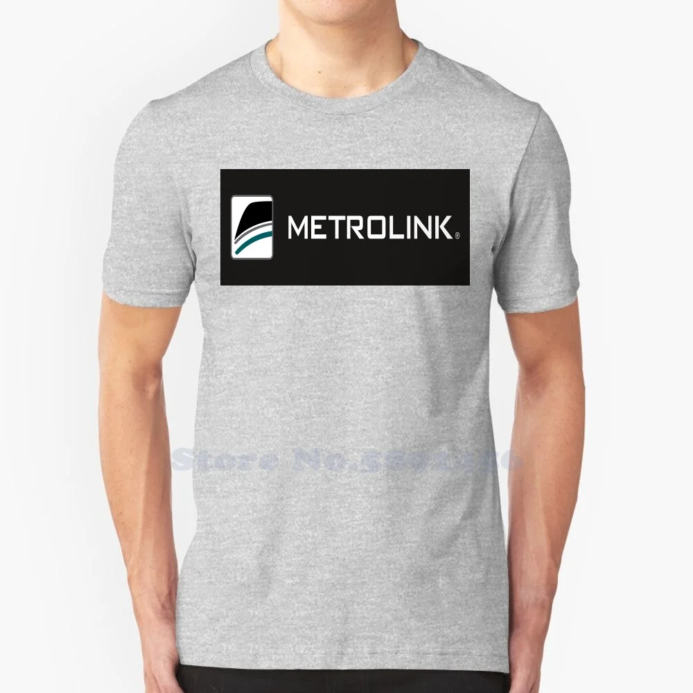 Повседневная уличная одежда Metrolink, футболка с графическим логотипом, футболка из 100% хлопка