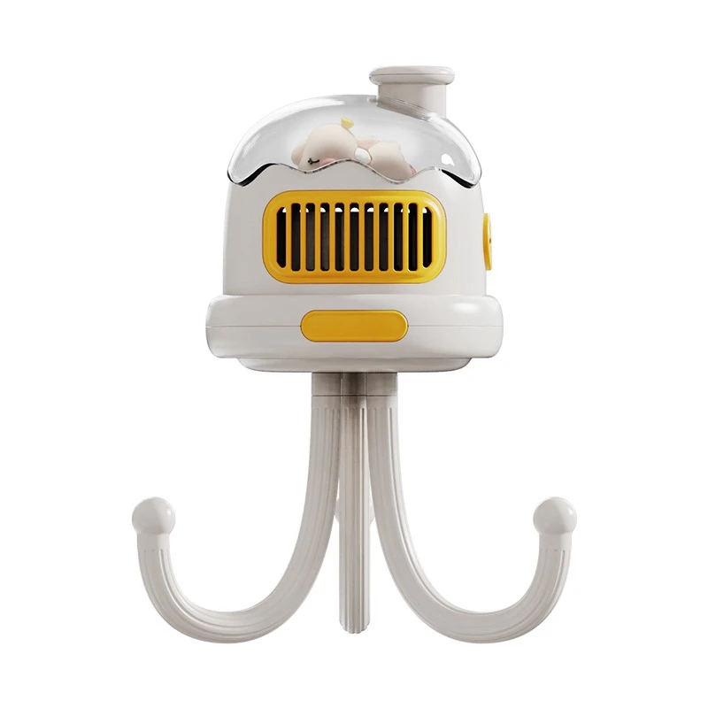 Портативный вентилятор для коляски, USB Перезаряжаемый Бесшумный детский ручной вентилятор без лопастей на открытом воздухе