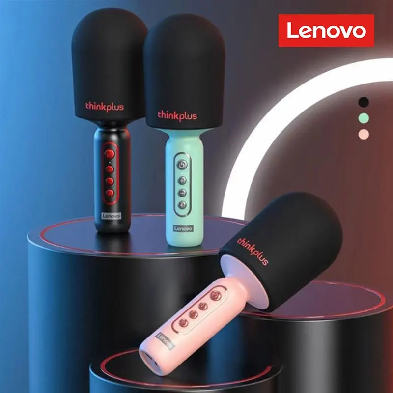 Портативный микрофон Lenovo M1 HIFI Sound, беспроводной Bluetooth, качественный караоке-артефакт, мобильный телефон, домашний Портативный для вечеринки