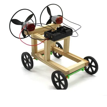 Преподавание физики Деревянная ветряная мельница с двойным пропеллером, технология ручной сборки, обучающая модель малого производства steam, игрушка 