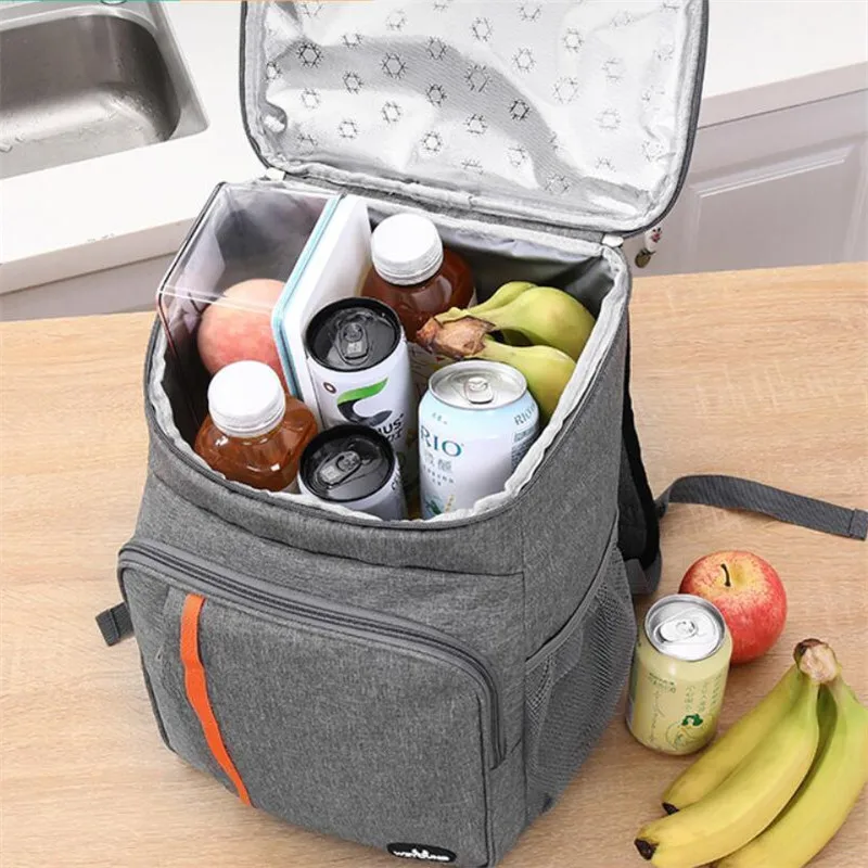 Рюкзак для пикника на открытом воздухе большой емкости, изолированный рюкзак-холодильник из ткани Оксфорд, Герметичная мягкая сумка-холодильник, легкий рюкзак