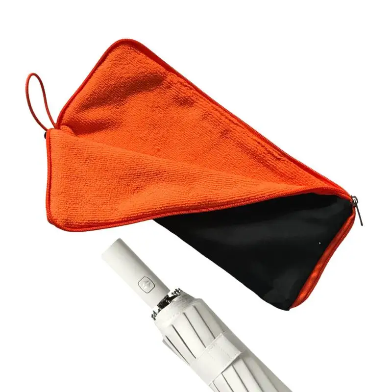 Складная сумка для переноски зонта, синельная салфетка для сушки рук на молнии, суперпоглощающая сумка для зонта, быстросохнущие полотенца для рук