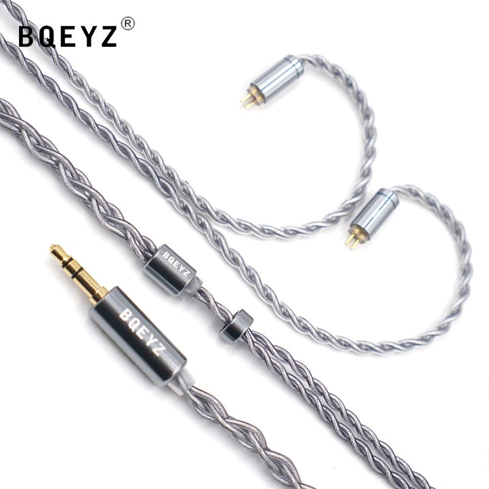 Сменный кабель BQEYZ 0,78 мм 2Pin Модернизированная линия наушников 2.5/3.5/4.4 провод мм для BLON Moondrop Kinera 7HZ Legato KBEAR SeeAudio